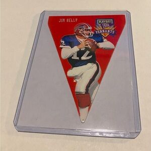 Jim Kelly 1996 Playoff Pennants Football Contenders Velvet Vintage Collectible